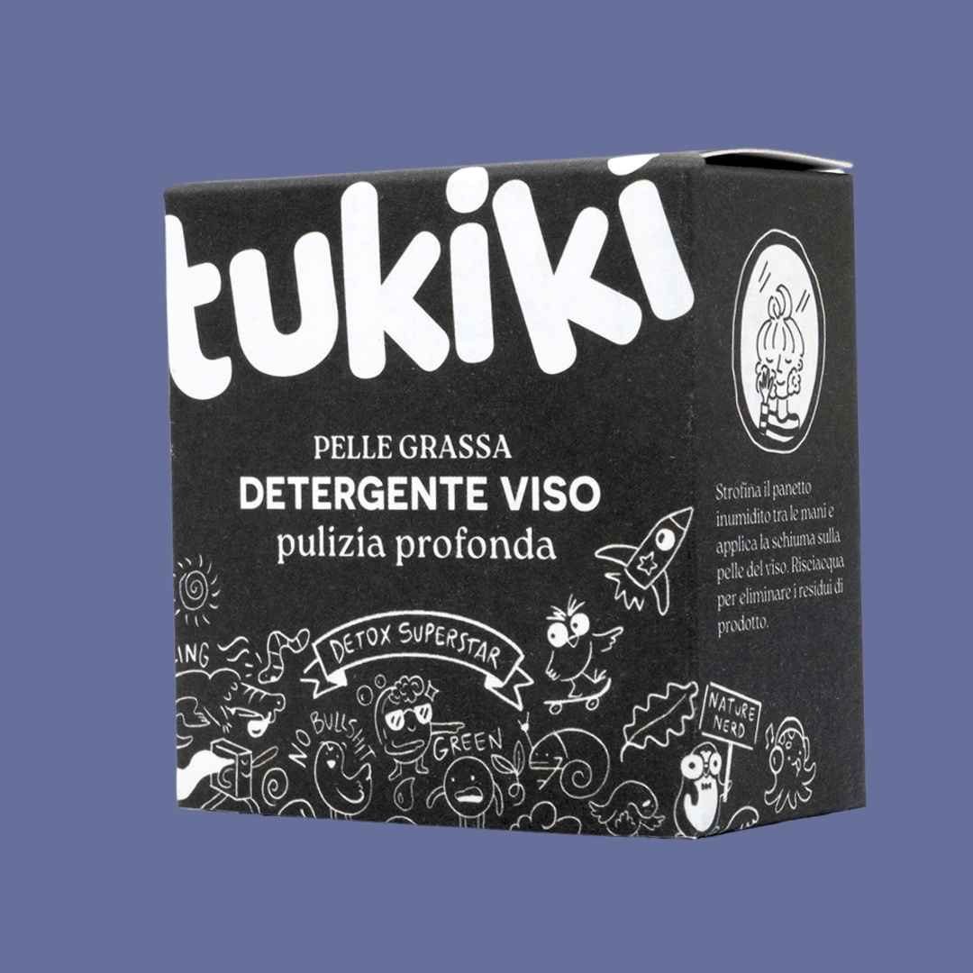 Detergente viso solido per pelle grassa