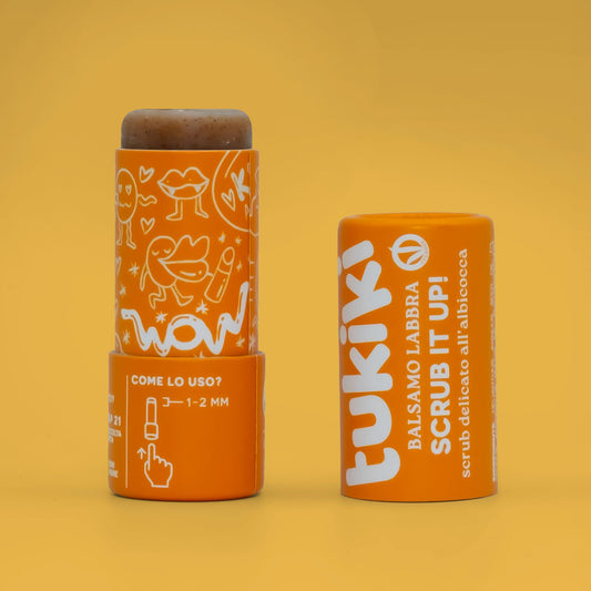 Scrub labbra vegan e plastic free all'albicocca